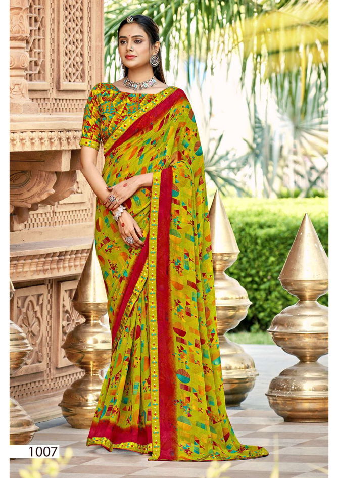 Jannat By Vallabhi Daily Wear Georgette Printed Sarees Wholesale Shop IN Surat